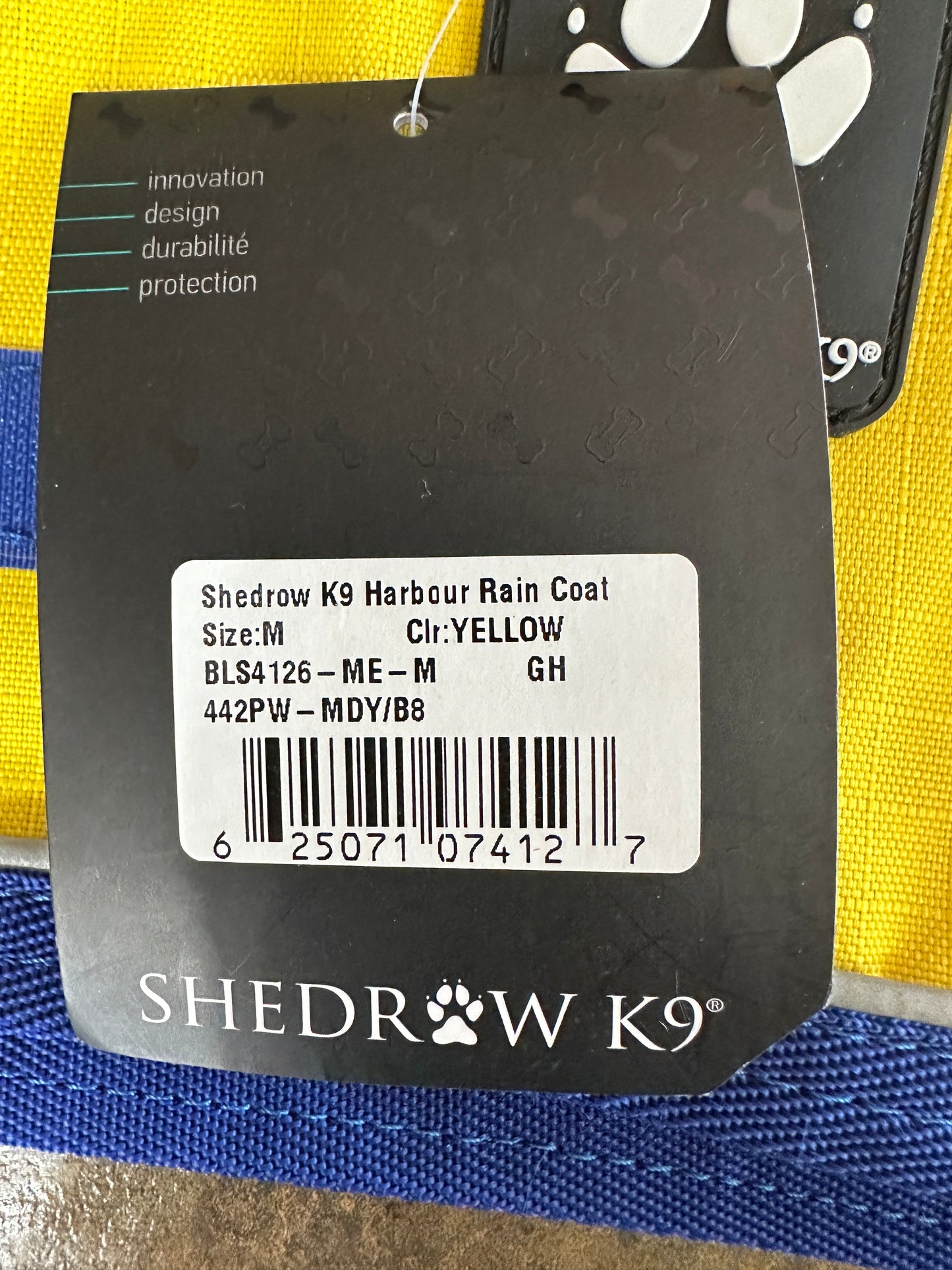 Shedrow K9 Harbour Rain Coat- Dandelion