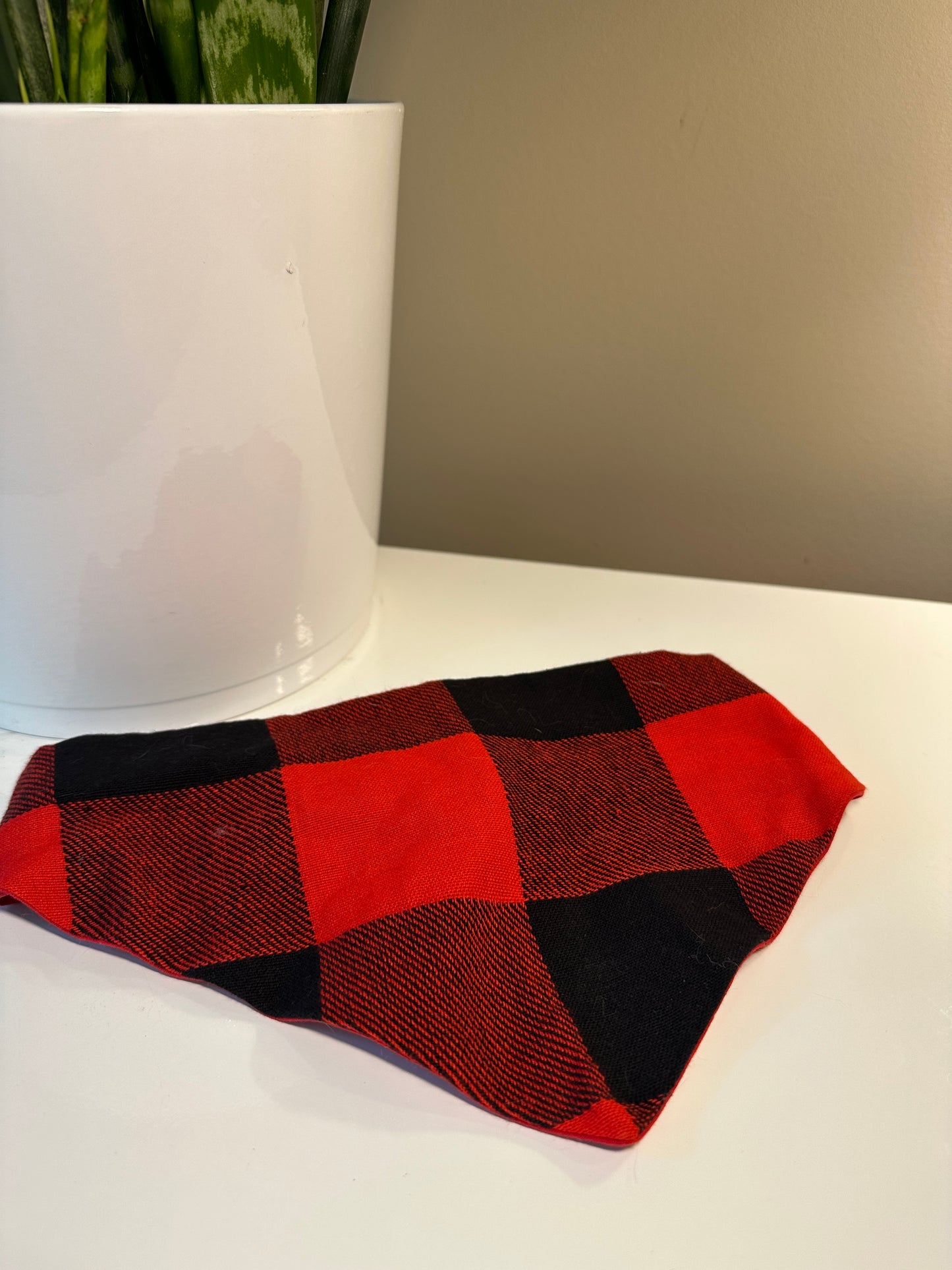 Plaid bandana -Medium