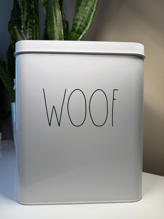 Metal dog food/storage bin