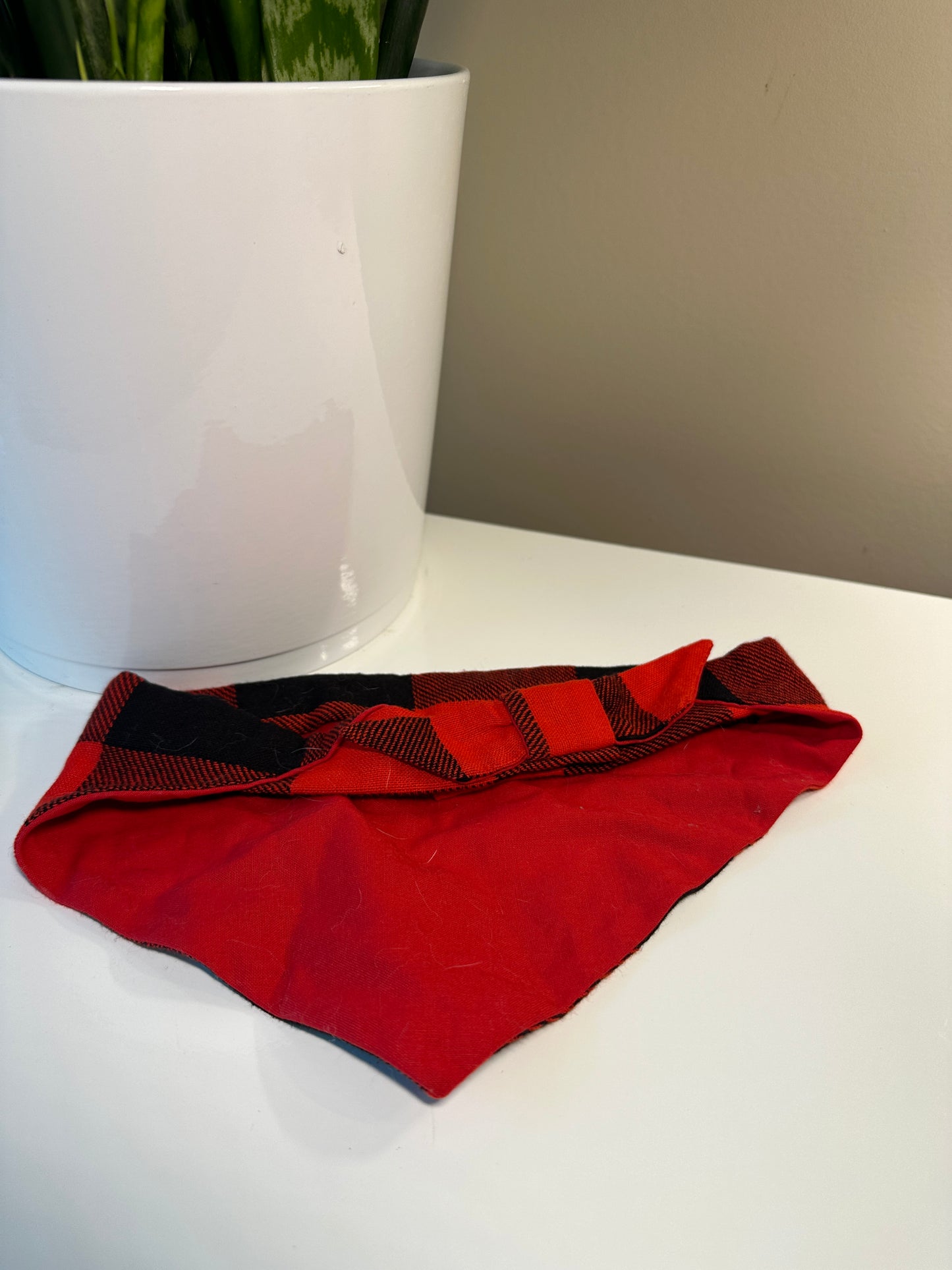 Plaid bandana -Medium