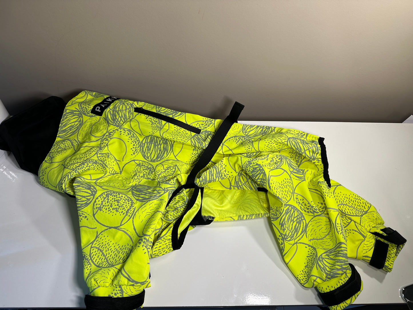 PAIKKA Neon Yellow Rain Suit 40cm/16 inch