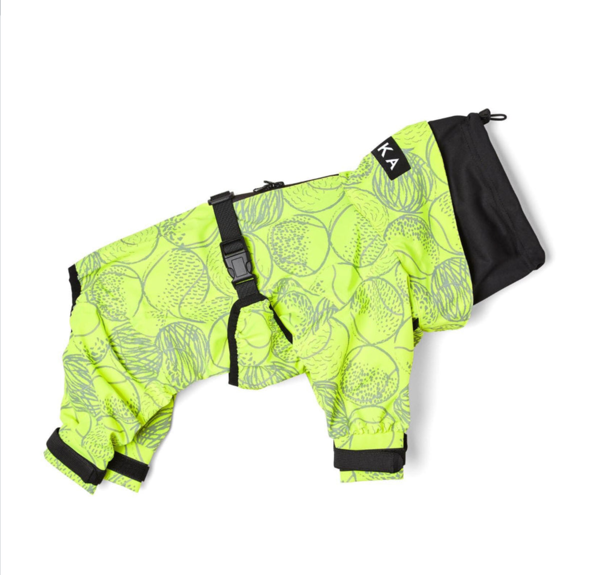 PAIKKA Neon Yellow Rain Suit 40cm/16 inch